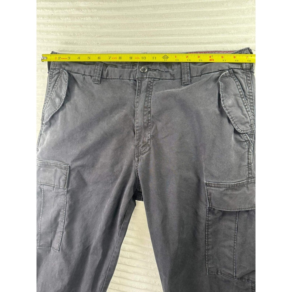 Banana Republic Mens 38x34 Tapered Surplus Cargo Pants Black Stretch - Picture 7 of 16